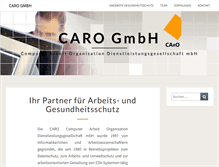 Tablet Screenshot of caro-gmbh.de
